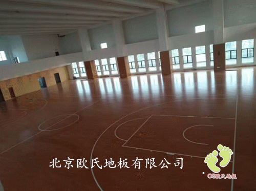江蘇泰州雙河初中楓木運(yùn)動木地板