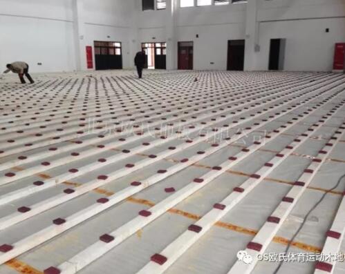 南京體育學院羽毛球館木地板成功案例